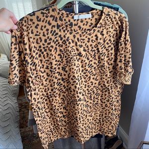 Free People leopard top